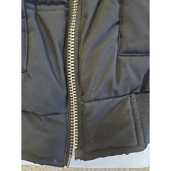 Supply & Demand Jacket Men Size Medium Black Zipper Pockets Fur Parka - Picture 3 of 11